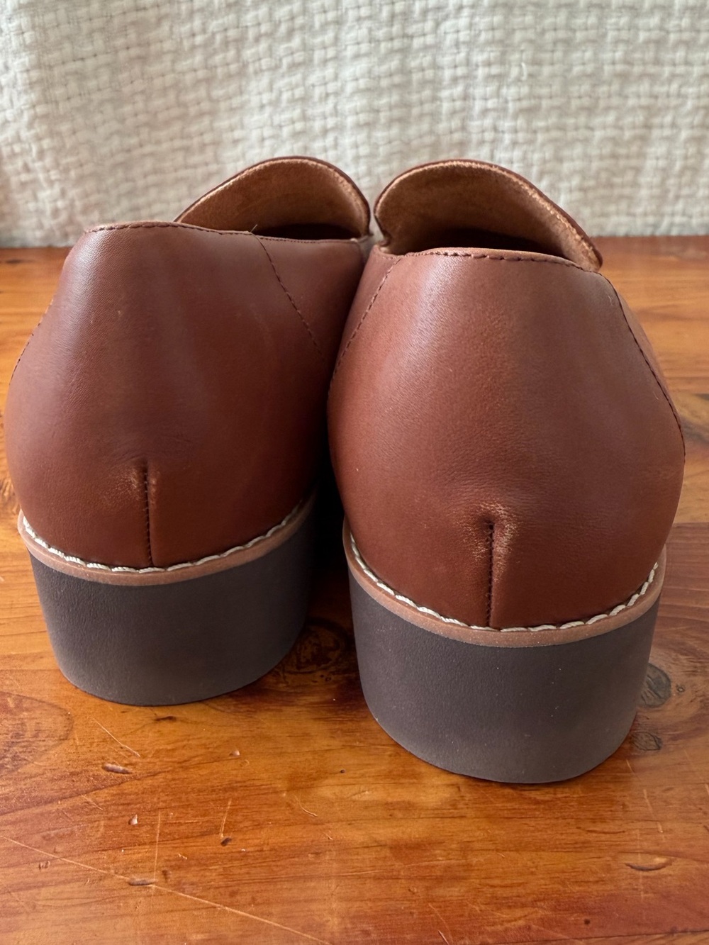 Vionic Kensley Women’s Size 11 Brown Leather Loafers Slip On Lug Sole Comfort - Picture 7 of 8